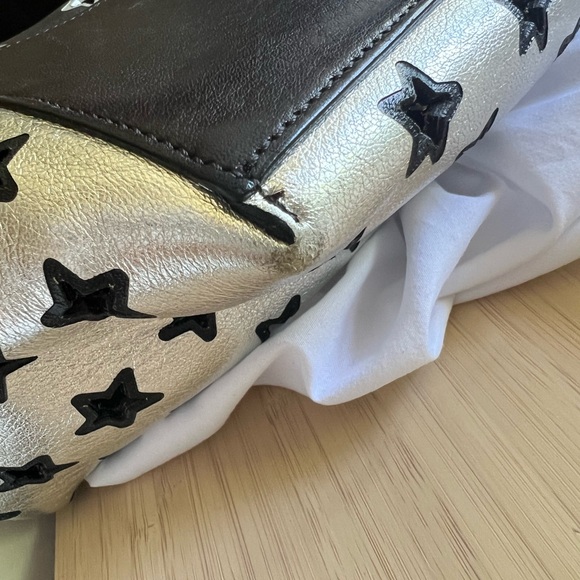 ** JIMMY CHOO Pimlico Star Punching Shoulder Open Tote Bag ** - Picture 13 of 16